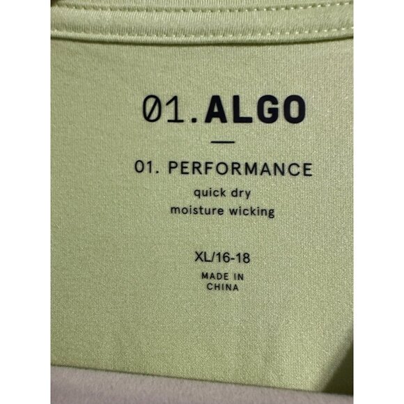 01. Algo Boys Quick Dry Performance Long Sleeve Size XL 16/18 NWOT - Picture 3 of 5